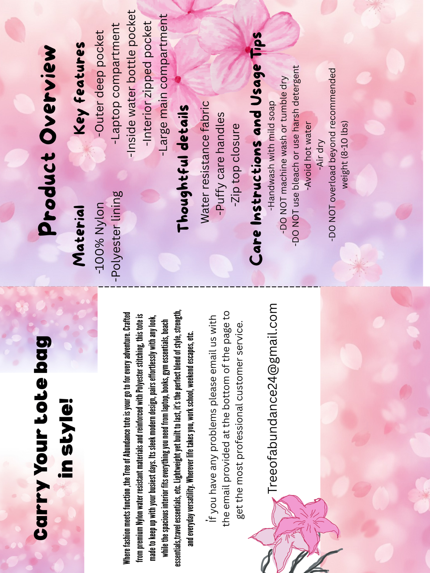 Tree of Abundance keepsake card